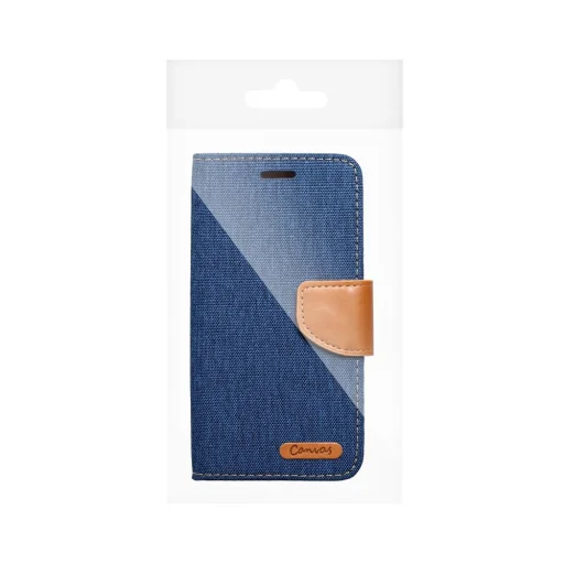 CANVAS fliptok SAMSUNG A23 5G-hez, sötétkék tok - 16