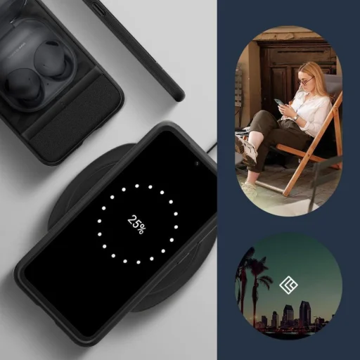 Caseology Parallax tok Samsung Galaxy S23 FE matt fekete - 11