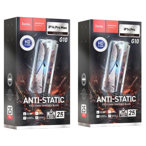 HOCO edzett üveg HD Antisztatikus (SZETT 25in1) - MULTIPACK az iPhone 14 Pro Max-hoz (G10) üvegfólia - 9
