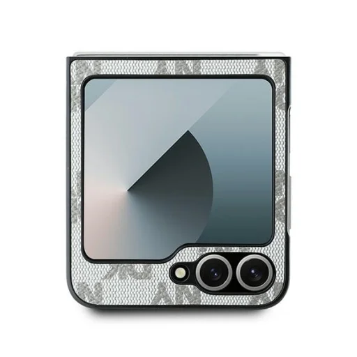  Samsung Galaxy Z Flip 6 bézs Eredeti DKNY sakktábla mintás nyomtatott csíkos tok - 3