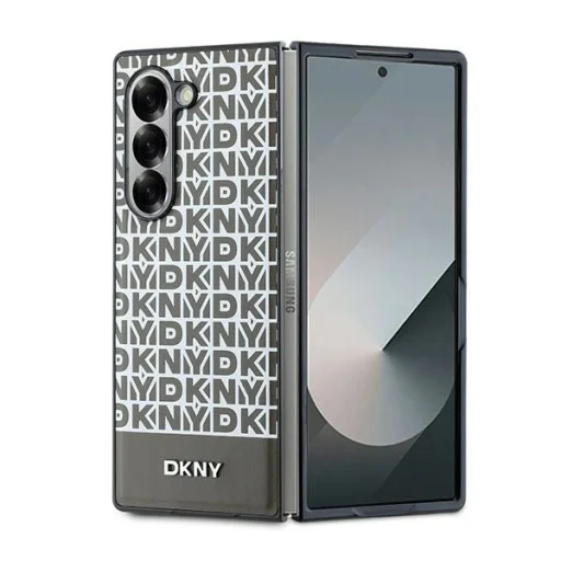  Samsung Galaxy Z Fold 6 barnához Eredeti DKNY Ismétlődő Mintás Alsó Csík DKHMZFD6PSOSPW tok - 1