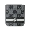  Samsung Galaxy Z Flip 6 Eredeti DKNY telefontok kockás mintás, csíkos nyomtatású DKHCZF6PCPTSSK fekete színben - 5