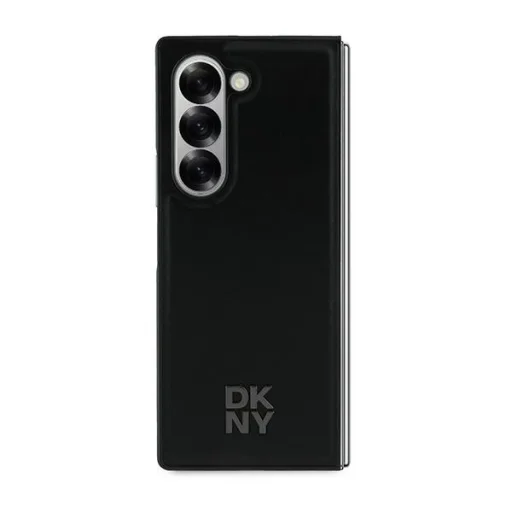  Samsung Galaxy Z Fold 6 fekete Eredeti DKNY Magsafe Bőr Fém Stílusú Logó DKHMZFD6PSMCSLK tok - 2