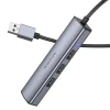 Borofone Adapter DH12 Fliptok 4 az 1-ben - USB 4xUSB 2.0 - 1,2 méter szürke thumbnail
