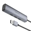 Borofone Adapter DH12 Fliptok 4 az 1-ben - USB 4xUSB 2.0 - 1,2 méter szürke thumbnail