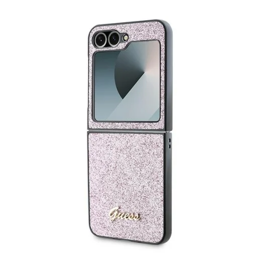 Samsung Galaxy Z Flip 6 ružové Originálne DKNY 4G Glitter Script GUHCZF6HGGSHP puzdro - 6