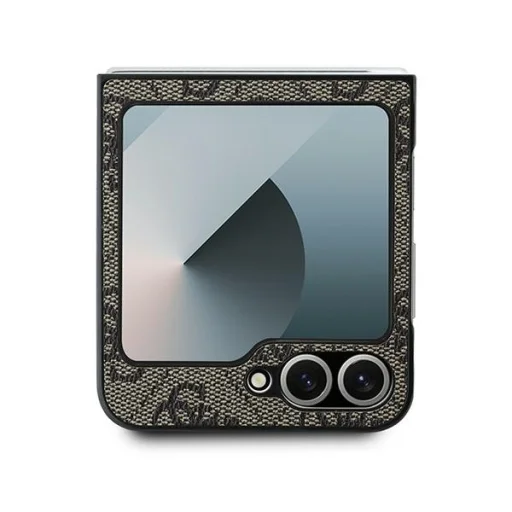 Original Case GUESS Leather 4G Metal Logo GUHCZF64GMGBR tok Samsung Galaxy Z Flip 6 barna - 3