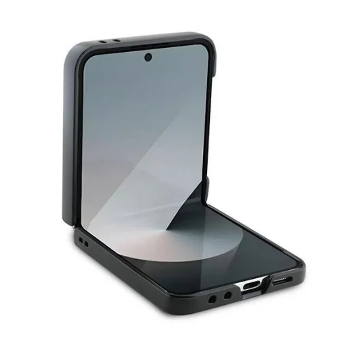 Original Case GUESS Leather 4G Metal Logo GUHCZF64GMGBR tok Samsung Galaxy Z Flip 6 barna - 4