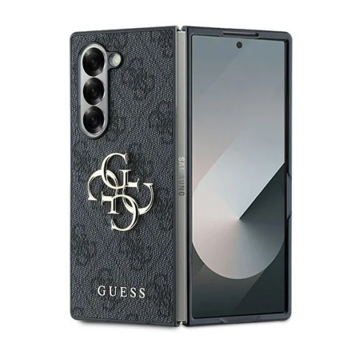 Original Case GUESS Leather 4G Metal Logo GUHCZFD64GMGGR Samsung Galaxy Z Fold 6 tok fekete - 1