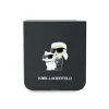 Original fliptok KARL LAGERFELD Saffiano Metal Pin KLHCZF6SAPKCNPK Samsung Galaxy Z Flip 6 fekete tok - 5