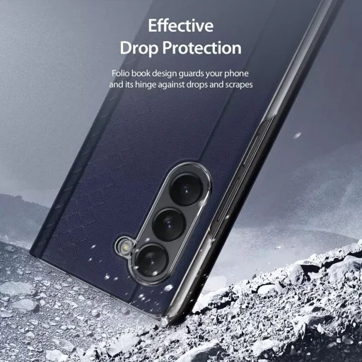 DUX DUCIS BRIL Samsung Galaxy Z Fold5 5G kék tok - 6