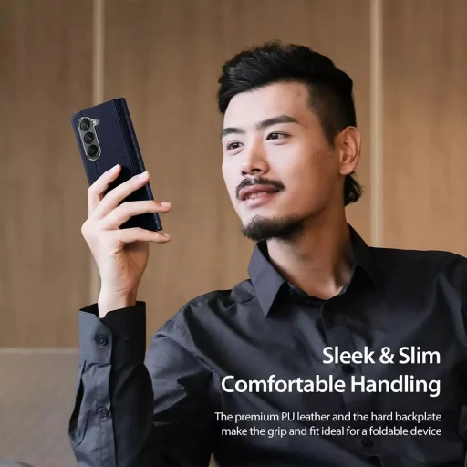 DUX DUCIS BRIL Samsung Galaxy Z Fold5 5G kék tok - 7
