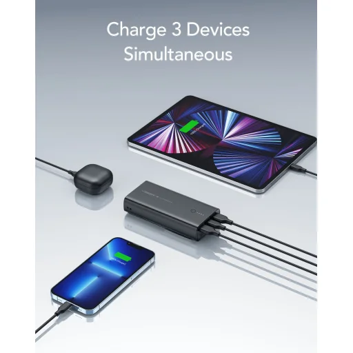 VEGER powerbank 10 000 mAh PD QC3.0 20W ACE100 (W1146) fekete - 15
