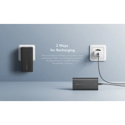 VEGER powerbank 10 000 mAh PD QC3.0 20W ACE100 (W1146) fekete - 7
