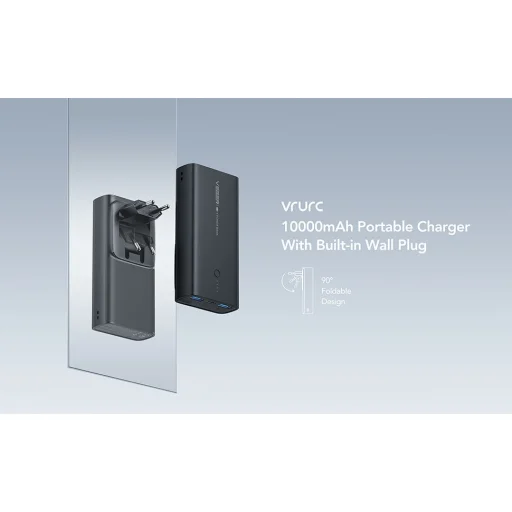 VEGER powerbank 10 000 mAh PD QC3.0 20W ACE100 (W1146) fekete - 8