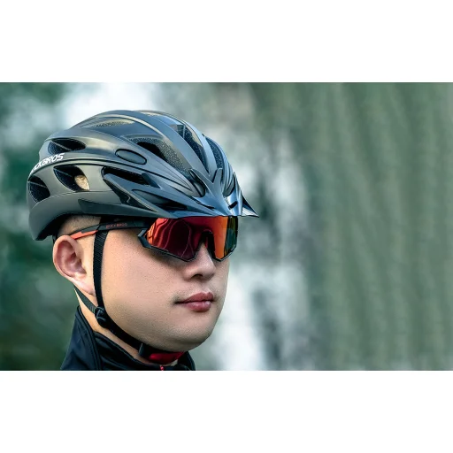 Kerékpáros sisak szemüveggel Rockbros TT-16 (fekete) tok - 2