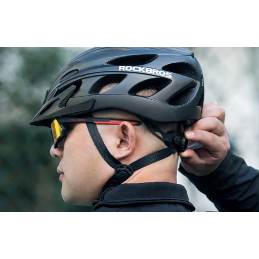 Kerékpáros sisak szemüveggel Rockbros TT-16 (fekete) tok - 3