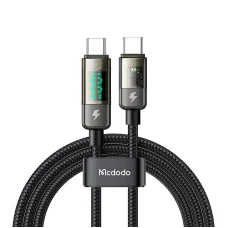 Mcdodo CA-3610 USB-C - USB-C kábel, automatikus kikapcsolás, PD 100W, 1.2m (fekete)