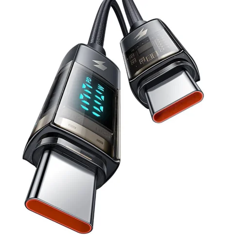 Mcdodo CA-3610 USB-C - USB-C kábel, automatikus kikapcsolás, PD 100W, 1.2m (fekete) - 3