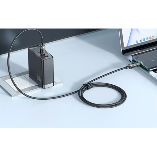 Mcdodo CA-3610 USB-C - USB-C kábel, automatikus kikapcsolás, PD 100W, 1.2m (fekete) - 6