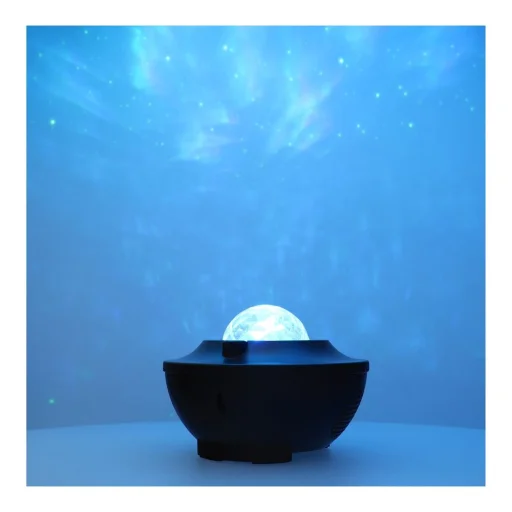 Projector STARS LED / Disco bluetooth hangszóróval + távirányító + USB BTM0504-B / HD-SPL fehér - 9