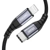 Choetech IP0041 USB-C / Lightning MFi 480Mb/s 3A 2 m kábel - fekete - 1