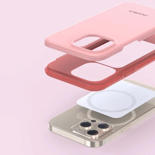 Choetech MFM leesés elleni tok Made For MagSafe iPhone 13 Pro-hoz rózsaszín (PC0113-MFM-PK) - 10