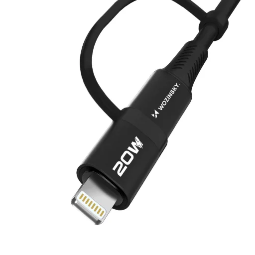 Wozinsky WNBAA 4 az 1-ben kábel 2x USB-C 1x USB-A 1x Lightning 60W 1 m - fekete - 3