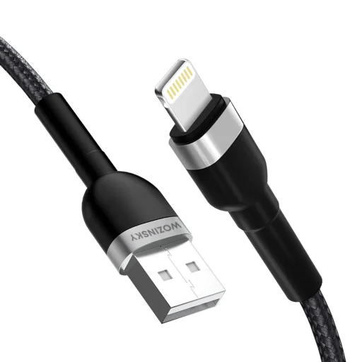 Wozinsky WNBAL2 USB-A / Lightning 2.4A kábel 2 m - fekete - 2