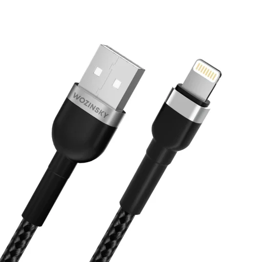 Wozinsky WNBAL2 USB-A / Lightning 2.4A kábel 2 m - fekete - 4