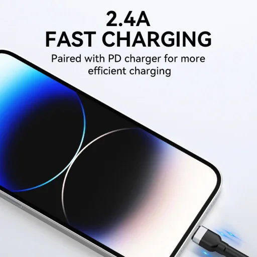 Wozinsky WNBAL2 USB-A / Lightning 2.4A kábel 2 m - fekete - 7