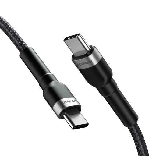 Wozinsky WNBCC1 USB-C / USB-C PD 65W kábel 1 m - fekete - 2
