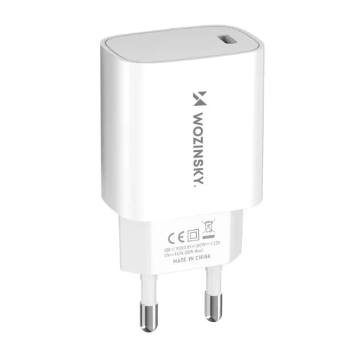 Wozinsky WGWCCW 20W USB-C hálózati töltő - fehér - 1