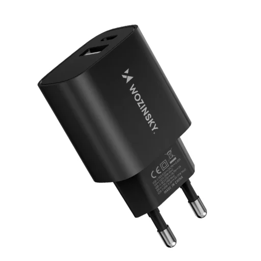 Wozinsky WGWCB USB-A USB-C 20W hálózati töltő - fekete - 3