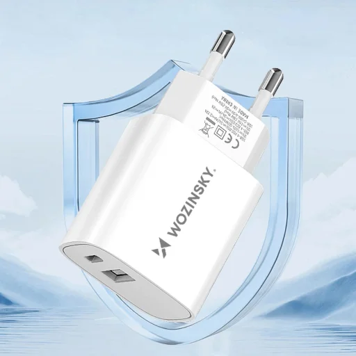Wozinsky WGWCW USB-A USB-C 20W hálózati töltő - fehér - 13