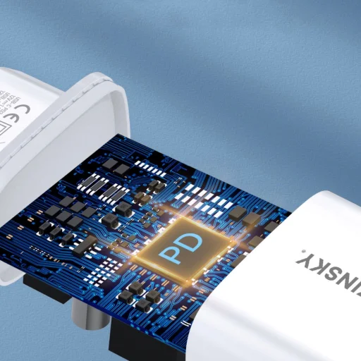 Wozinsky WGWCW USB-A USB-C 20W hálózati töltő - fehér - 14