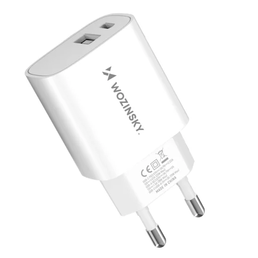 Wozinsky WGWCW USB-A USB-C 20W hálózati töltő - fehér - 3