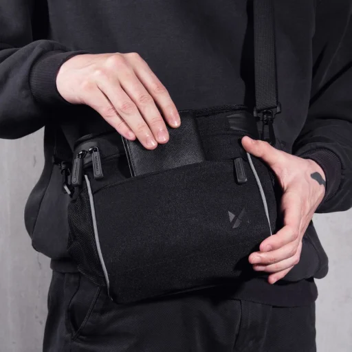 Wozinsky kerékpár kormánytáska váll táska fekete (WBHBB-01) - 13