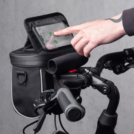 Wozinsky kerékpár kormánytáska váll táska fekete (WBHBB-01) - 8