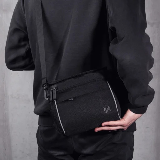 Wozinsky kerékpár kormánytáska váll táska fekete (WBHBB-01) - 10