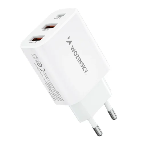 Wozinsky CWCUCW 30W USB-C / 2 x USB-A hálózati töltő - fehér - 2