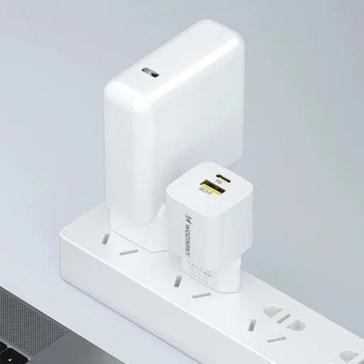 Wozinsky WWCEAC GaN USB-A és USB-C 33W fali töltő - fehér, - 13