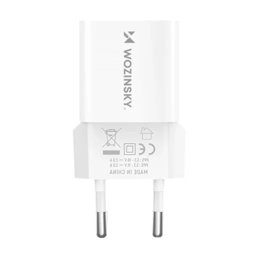 Wozinsky WWCEAC GaN USB-A és USB-C 33W fali töltő - fehér, - 3