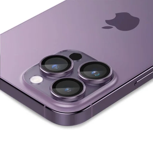Spigen OPTIK.TR „EZ FIT” KAMERA VÉDŐ 2-PACK IPHONE 14 PRO / 14 PRO MAX MÉLY LILA üvegfólia - 4