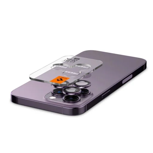 Spigen OPTIK.TR „EZ FIT” KAMERA VÉDŐ 2-PACK IPHONE 14 PRO / 14 PRO MAX MÉLY LILA üvegfólia - 7