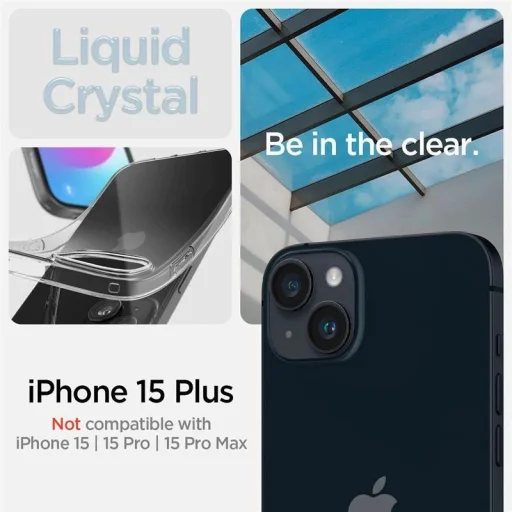  iPhone 15 Plus Spigen Crystal Flex kristálytiszta tok - 3