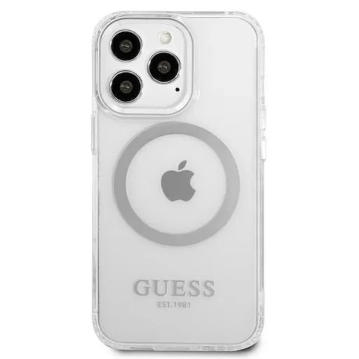 Guess Metal Outline MagSafe tok iPhone 13 Pro / iPhone 13 - ezüst - 3