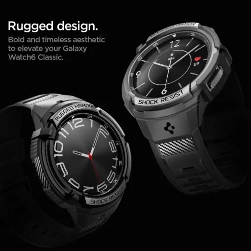 Galaxy Watch 6 CLASSIC (47 MM) fekete Spigen RUGGED ARMOR "PRO" tok - 14