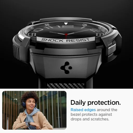  Galaxy Watch 6 CLASSIC (47 MM) fekete Spigen RUGGED ARMOR "PRO" tok - 16