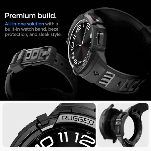 Galaxy Watch 6 CLASSIC (47 MM) fekete Spigen RUGGED ARMOR "PRO" tok - 19